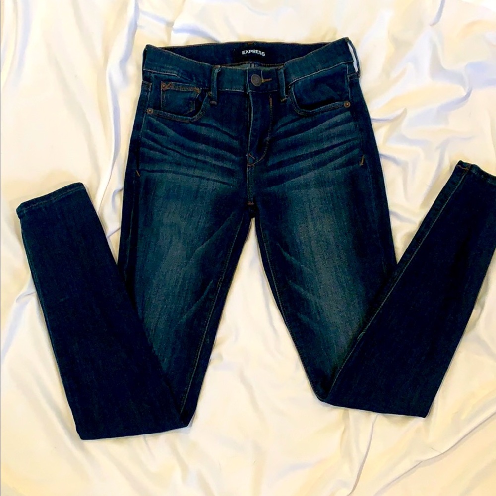 Express legging mid rise stretch jeans